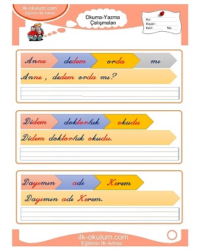 Çocuklar İçin d sesi Çalışma Sayfaları 